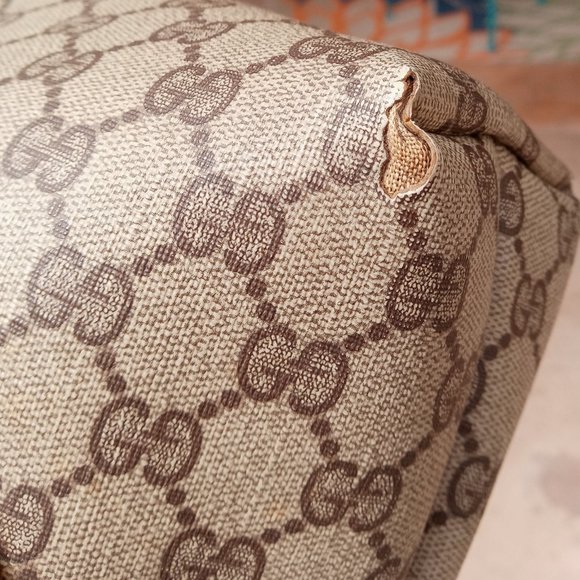 SALE! Vintage Gucci Sherry Line Guccissima Monogram Leather Tote Shoulder Bag - Picture 13 of 16